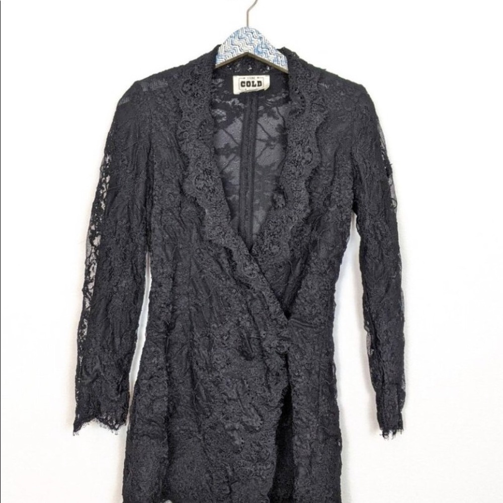 Gorgeous Stone Cold Fox Black Lace Dress - Picture 3 of 6